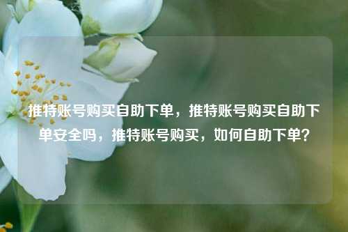 推特账号购买自助下单，推特账号购买自助下单安全吗，推特账号购买，如何自助下单？